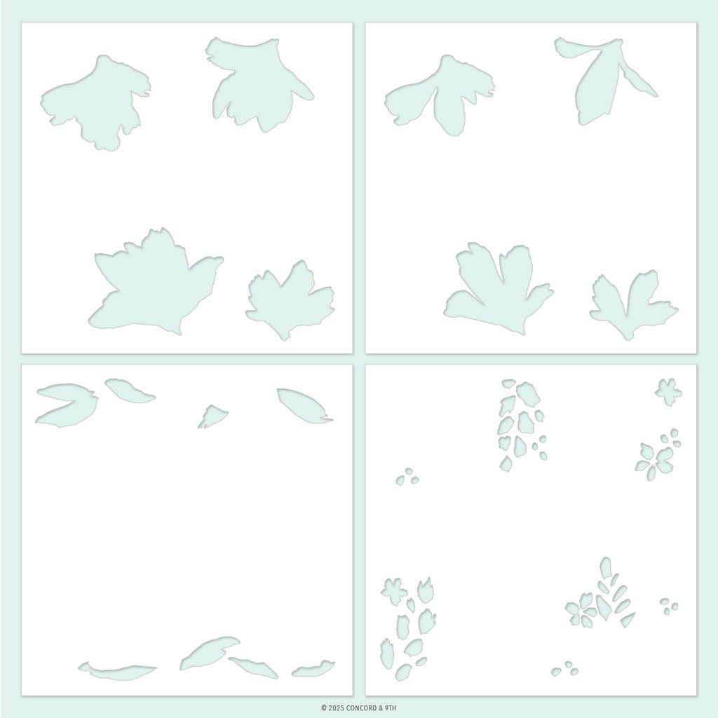 Garden's Edge Stencil Pack (4 qty; 6 x 6)