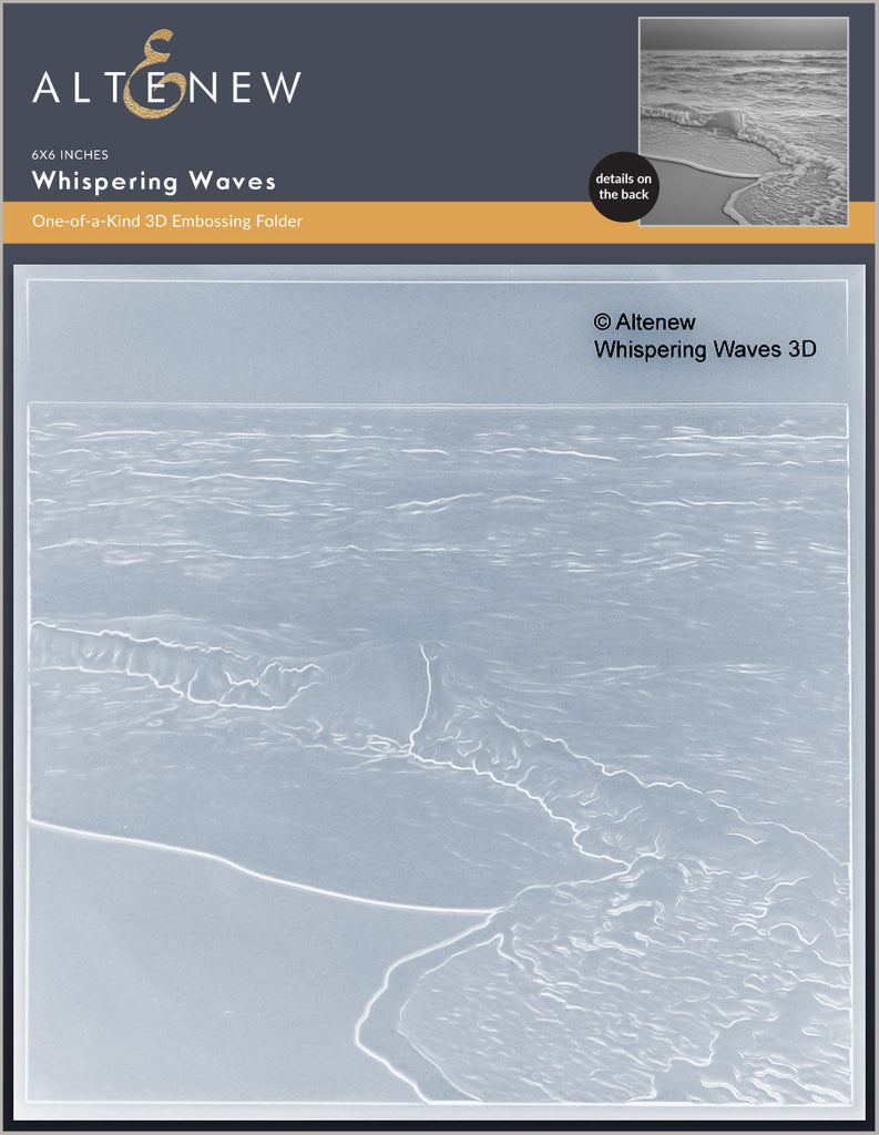 Whispering Waves 3D Embossing Folder