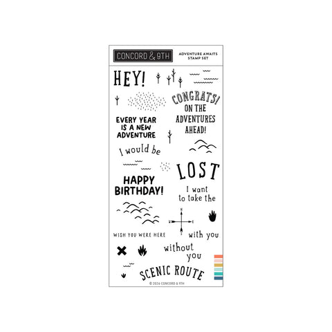 Adventure Awaits Stamp Set (4 x 8)