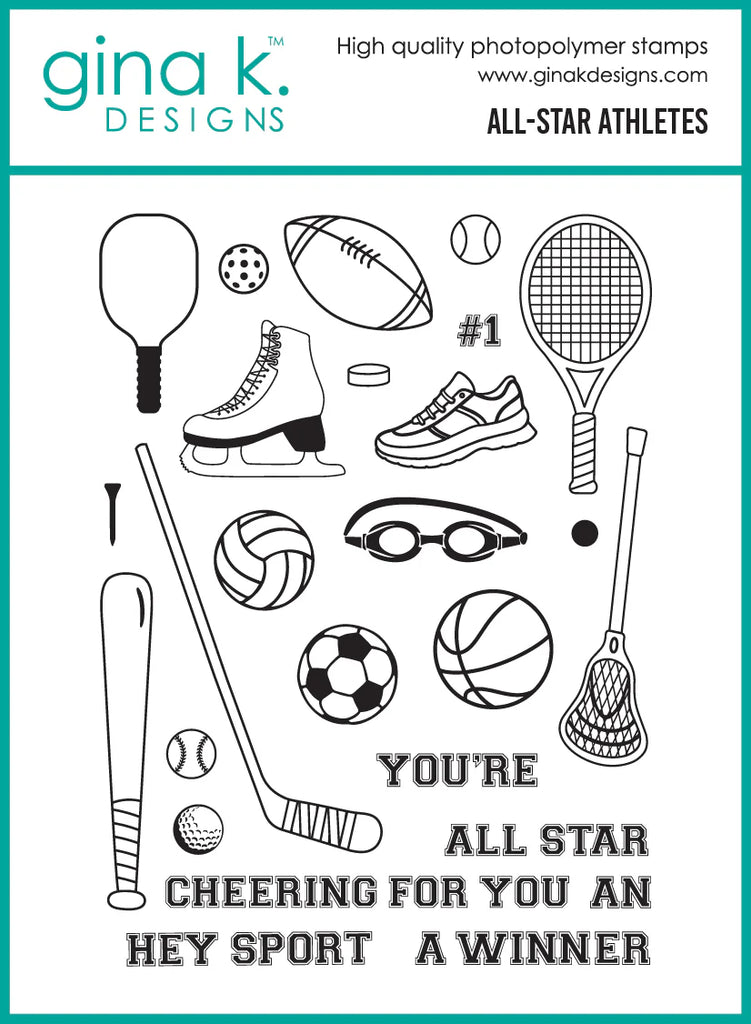 All Star Athletes Stamp Set