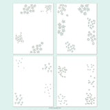 Around the Garden Stencil Pack (4 qty; 4.75 x 6)