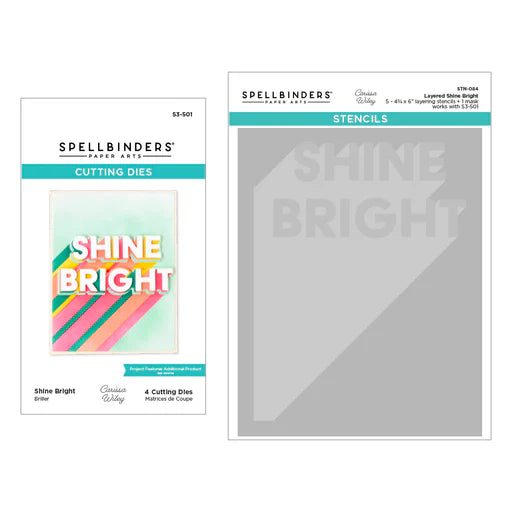 Layered Shine Bright Die & Stencil Bundle from the Shine Bright Collection by Carissa Wiley