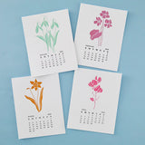 February Violet Press Plates from the Florals Through the Year Collection