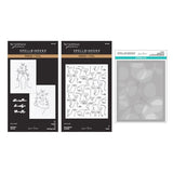 All My Senses Faces Press + Foil Plates and Stencil Bundle by Jaycee Gaspar