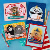 Layered Puffy Hearts Stencil by Simon Hurley