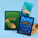 Layered Get Well Soon Etched Dies