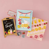 Pink Lemonade Stand Etched Dies with Simple Stories