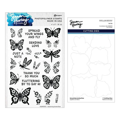 Blooming Butterflies Stamp and Die Bundle by Simon Hurley