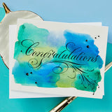 Copperplate Congratulations Press Plate from the Copperplate Everyday Sentiments Collection by Paul Antonio