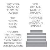 Flawless Sentiments Press Plate & Die Set from the Gorgeous You Collection