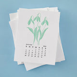 January Snowdrop Press Plates from the Florals Through the Year Collection