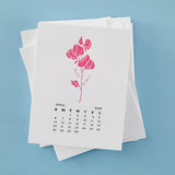 April Sweet Pea Press Plates from the Florals Through the Year Collection