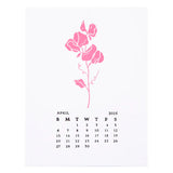 April Sweet Pea Press Plates from the Florals Through the Year Collection