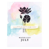 July Water Lily Press Plates from the Florals Through the Year Collection