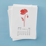 August Poppy Press Plates from the Florals Through the Year Collection