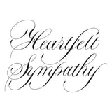 Copperplate Heartfelt Sympathy BetterPress Plate from the Copperplate Happy Everything Sentiments Collection by Paul Antonio