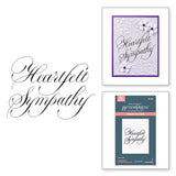 Copperplate Heartfelt Sympathy BetterPress Plate from the Copperplate Happy Everything Sentiments Collection by Paul Antonio