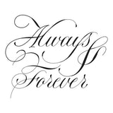 Copperplate Always & Forever BetterPress Plate from the Copperplate On Your Wedding Day Collection by Paul Antonio