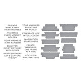 Reel Color Sentiments BetterPress Plate & Die Set from the Take Note Collection