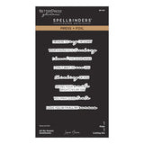 All My Senses Sentiments Press + Foil Plate & Die Set by Jaycee Gaspar