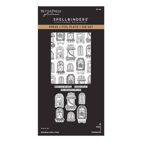 Windows with a View Press + Foil Plate & Die Set