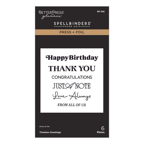 Timeless Greetings Press + Foil Plates