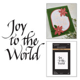 Upright Italic Joy to the World Press + Foil Plate by Paul Antonio