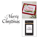 Upright Italic Merry Christmas Press + Foil Plate by Paul Antonio