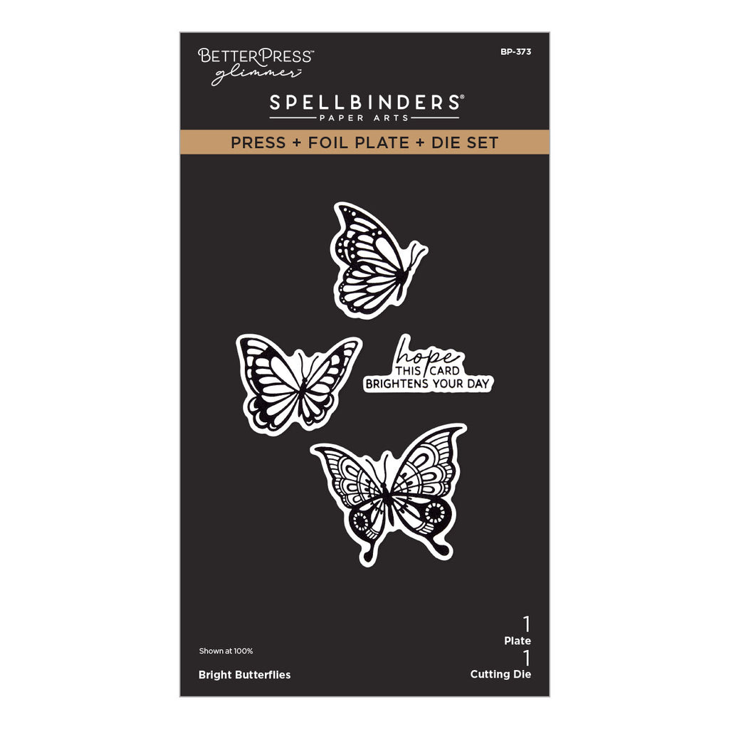 Bright Butterflies Press + Foil Plate & Die Set