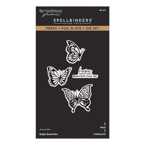 Bright Butterflies Press + Foil Plate & Die Set