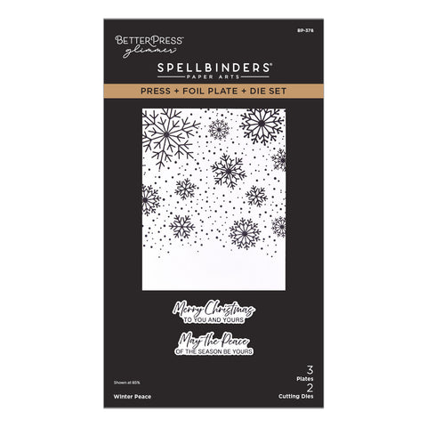 Winter Peace Press + Foil Plate & Die Set