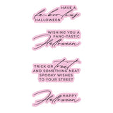 Happy Halloween Sentiments Press + Foil Plate & Die Set by Yana Smakula
