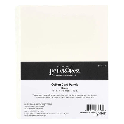 Bisque BetterPress Cotton 8-1/2 x 11" Sheets - 25 Pack