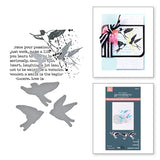 Collaged Birds BetterPress Plates & Die Set from the Collaged Birds Collection by Dina Wakley