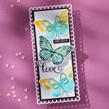 Butterfly Silhouettes Registration Press Plate & Die Set from the Wildflowers Collection by Lisa Horton