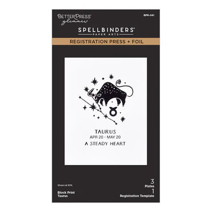 Block Print Taurus Registration Press + Foil Plate