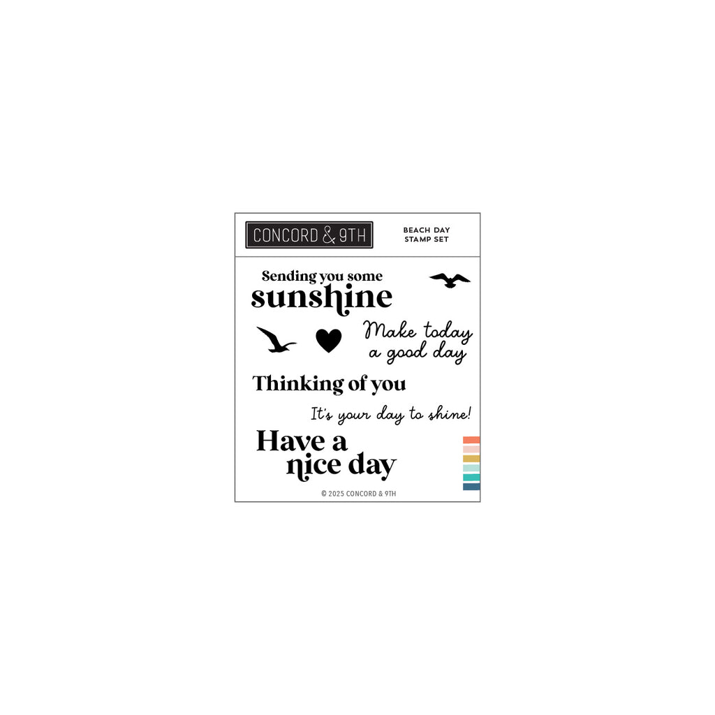 Beach Day Stamp Set (4 x 4)