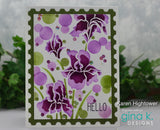 Bearded Iris Stencils