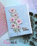 Vintage Script 6x6 Embossing Folder