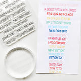 Birthday One Liners Sentiments Stamp Set