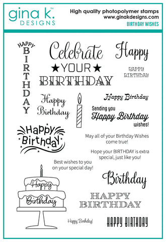 Birthday Wishes Stamp Set