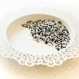 Black Tie Shaker Beads