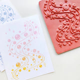 Blissful Bubbles Background Rubber Stamp
