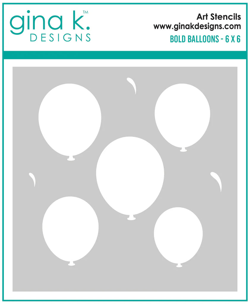 Bold Balloons Stencil