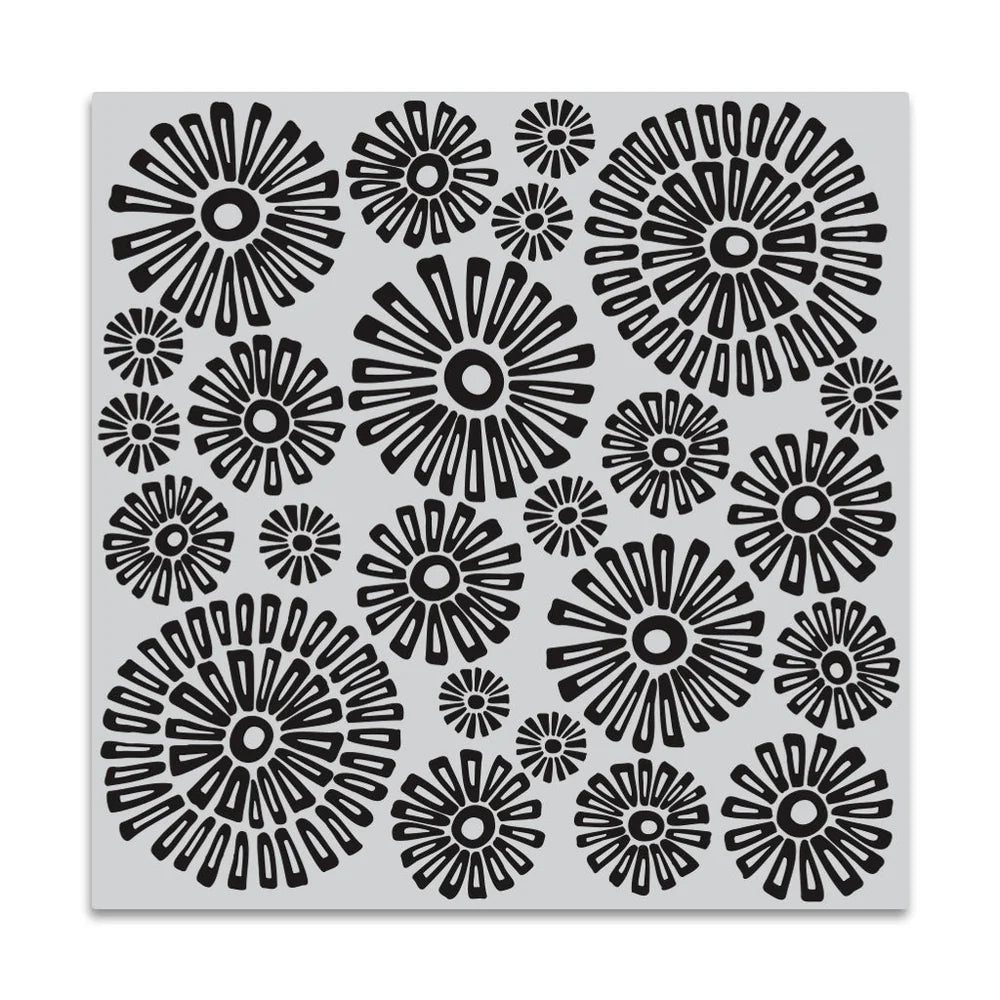 Sunburst Flowers Bold Prints