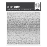 Hero Arts Birdsong Script Cling Stamp