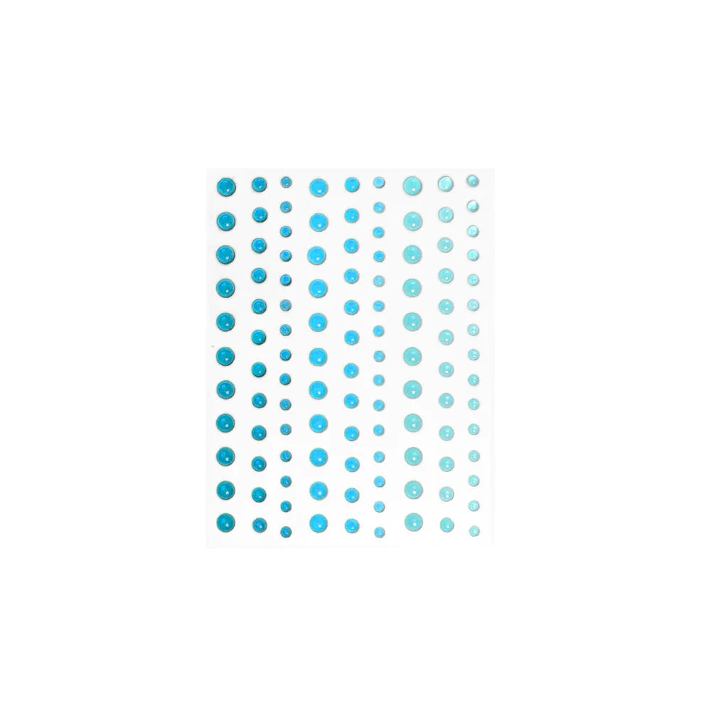 Translucent Aquas Hero Hues Enamel Dots