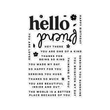 Hero Arts Hello Friend Clear Stamp & Die Bundle