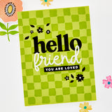 Hero Arts Hello Friend Clear Stamp & Die Bundle