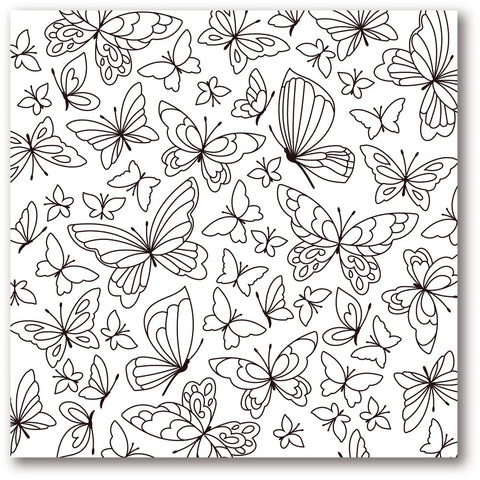 Butterfly Kaleidoscope Cling Stamp